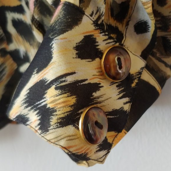 Seidensticker Animal Print Button Up Blouse 16XL - Picture 8 of 16